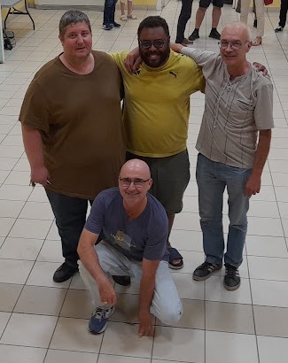 Michaël CARMAGNAT, Jérôme BOUISSET, Franck FISCHER (de gauche à droite) et Renaud COURTNEY, vainqueurs du challenge Saulnois 2026