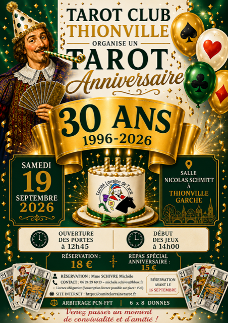 Le tarot club de Thionville fête ses 30 ans